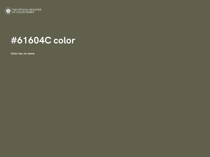 #61604C color image
