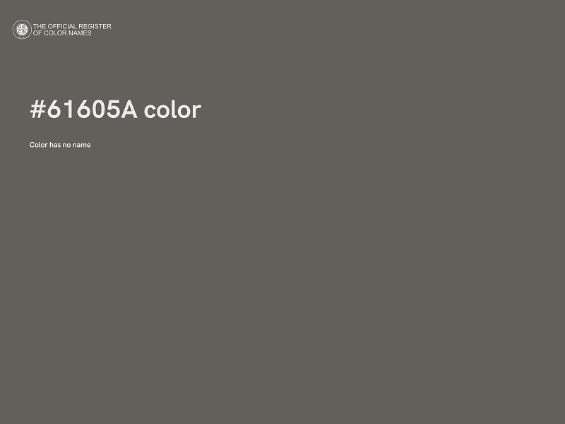 #61605A color image
