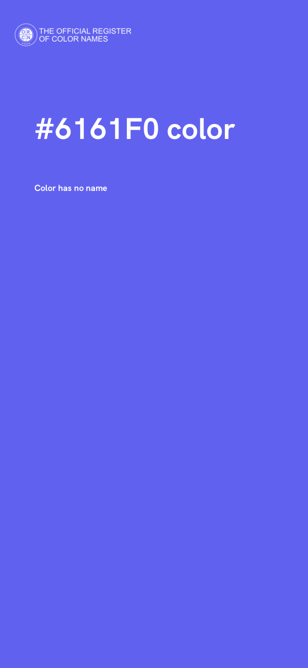 #6161F0 color image
