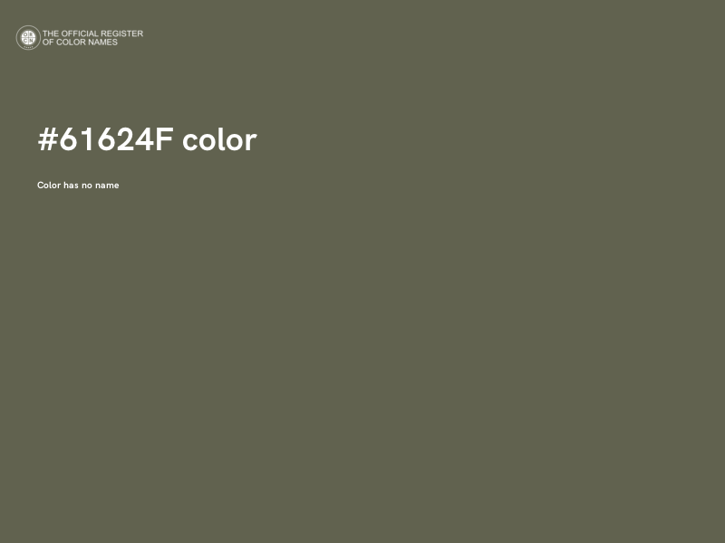 #61624F color image