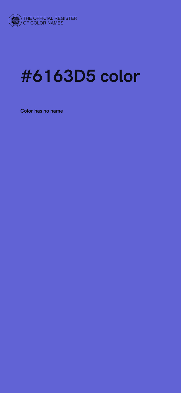 #6163D5 color image