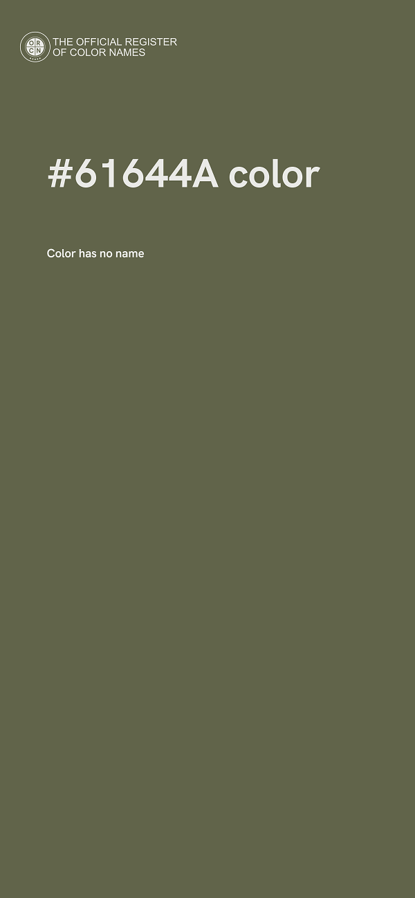 #61644A color image
