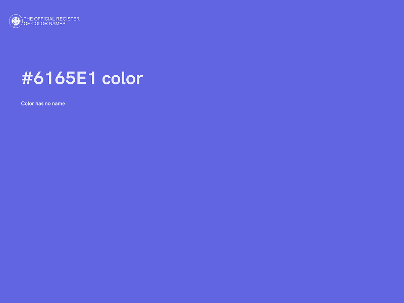 #6165E1 color image