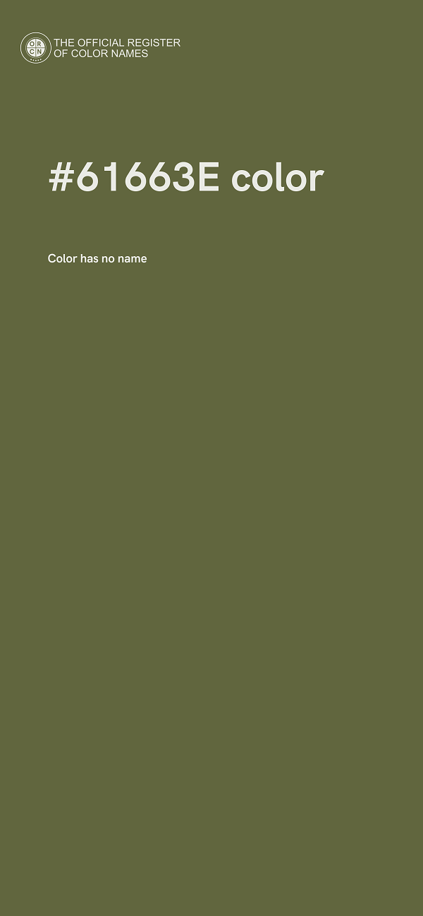 #61663E color image