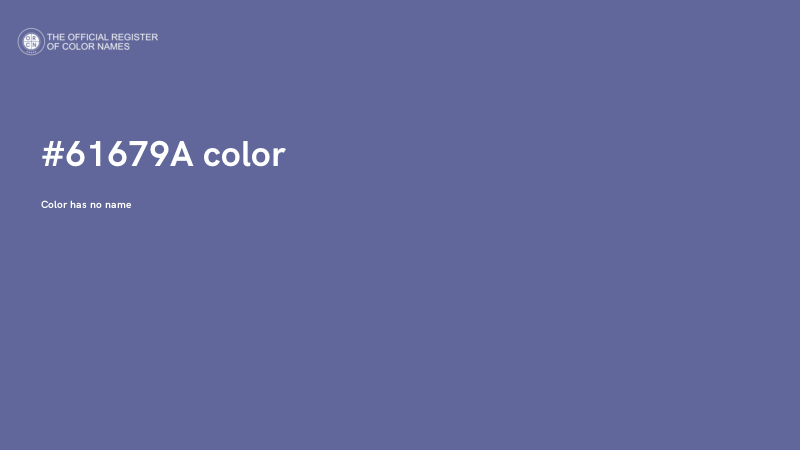 #61679A color image