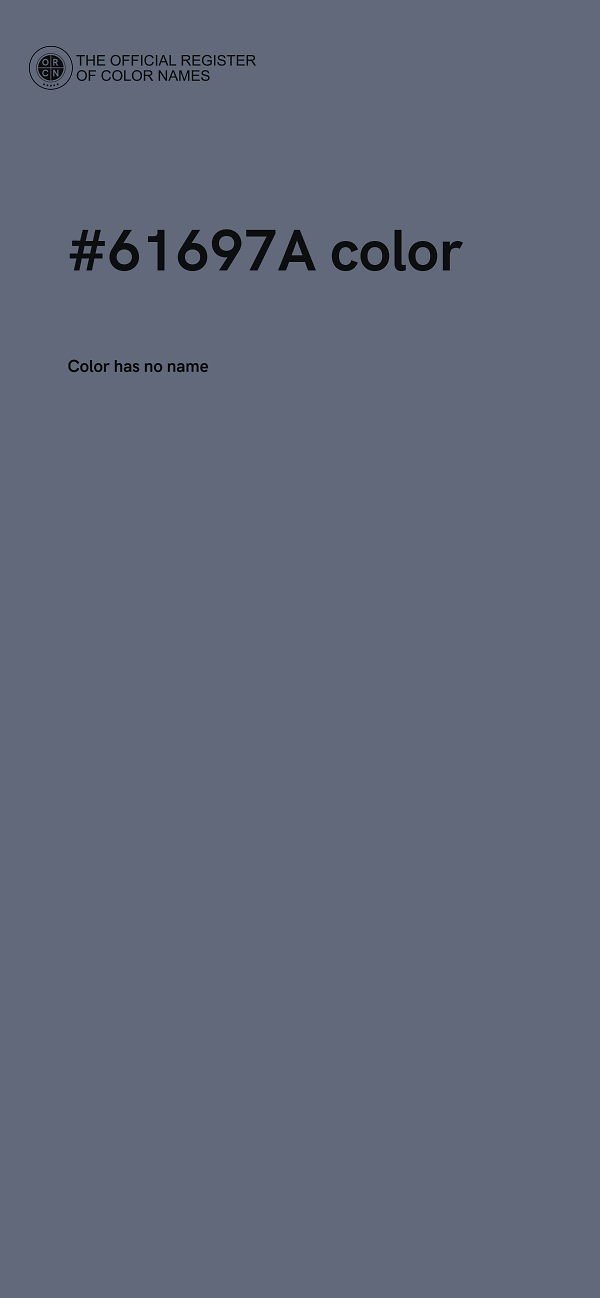 #61697A color image