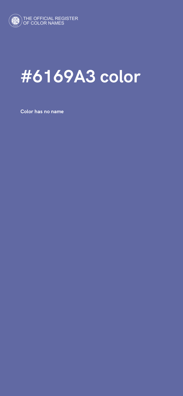 #6169A3 color image