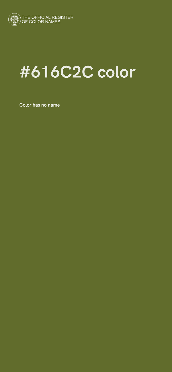 #616C2C color image