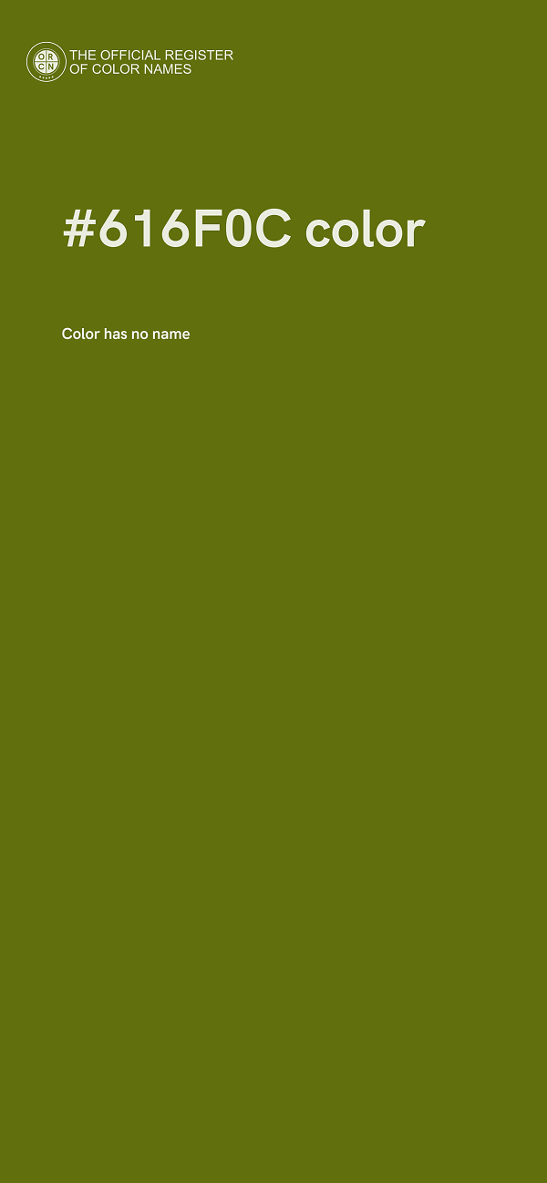 #616F0C color image