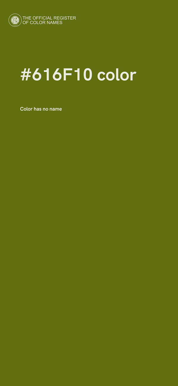 #616F10 color image