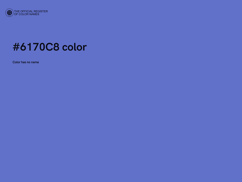 #6170C8 color image