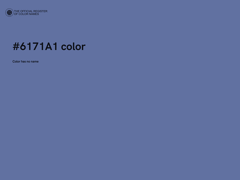 #6171A1 color image