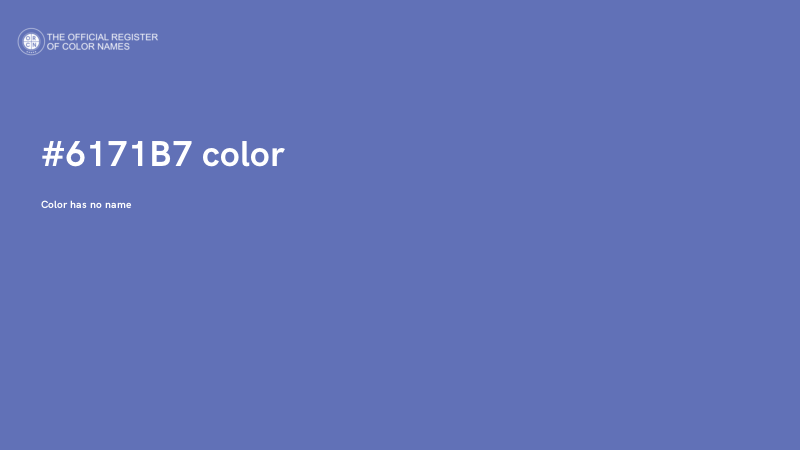 #6171B7 color image