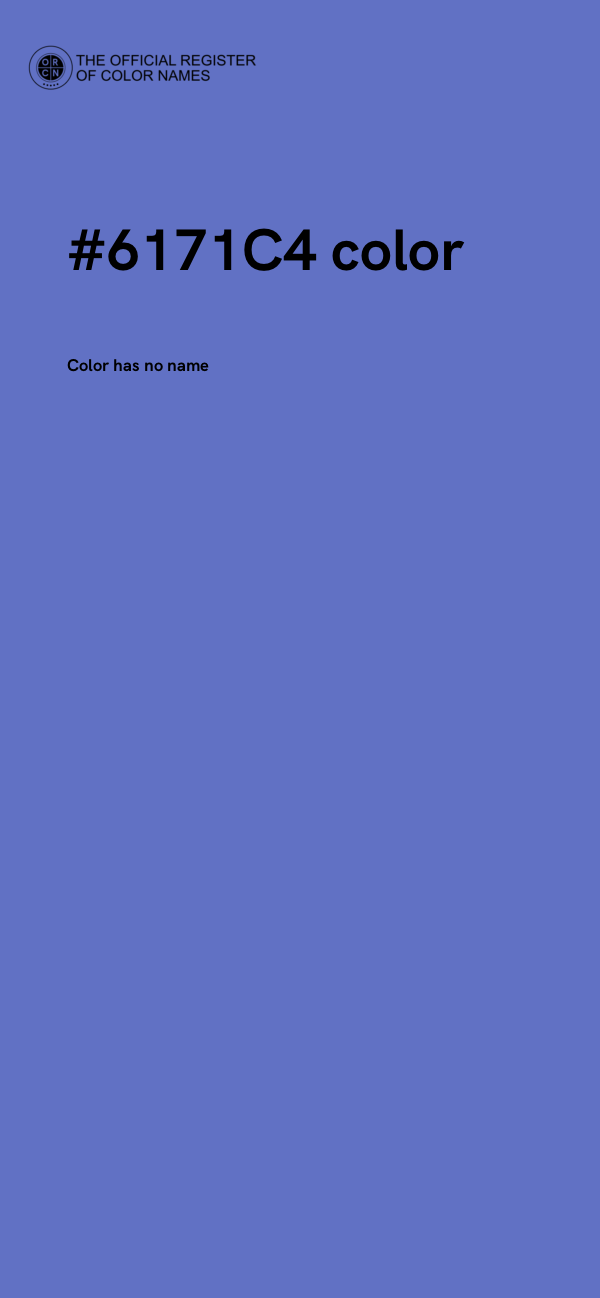 #6171C4 color image