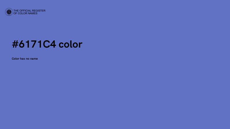 #6171C4 color image