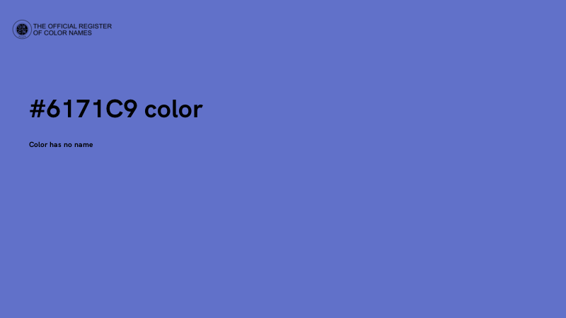#6171C9 color image
