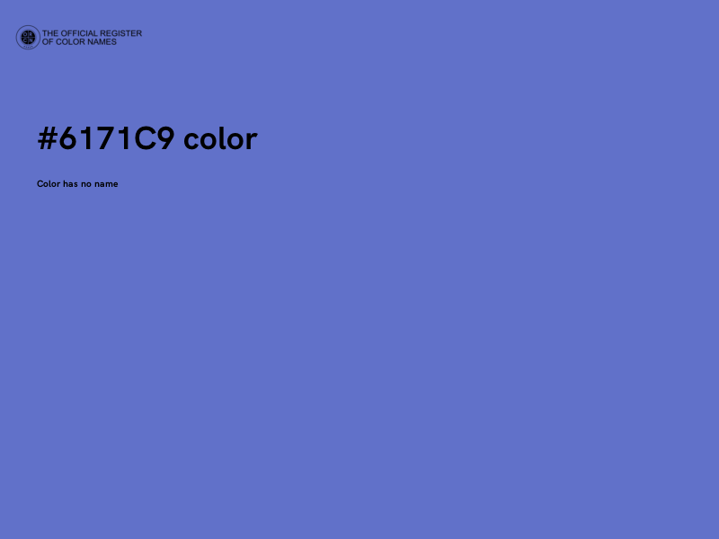 #6171C9 color image