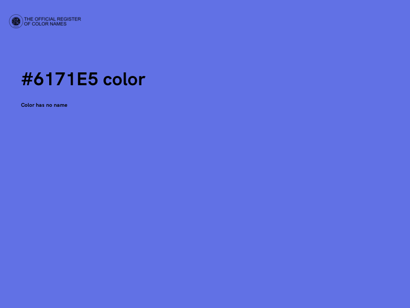 #6171E5 color image