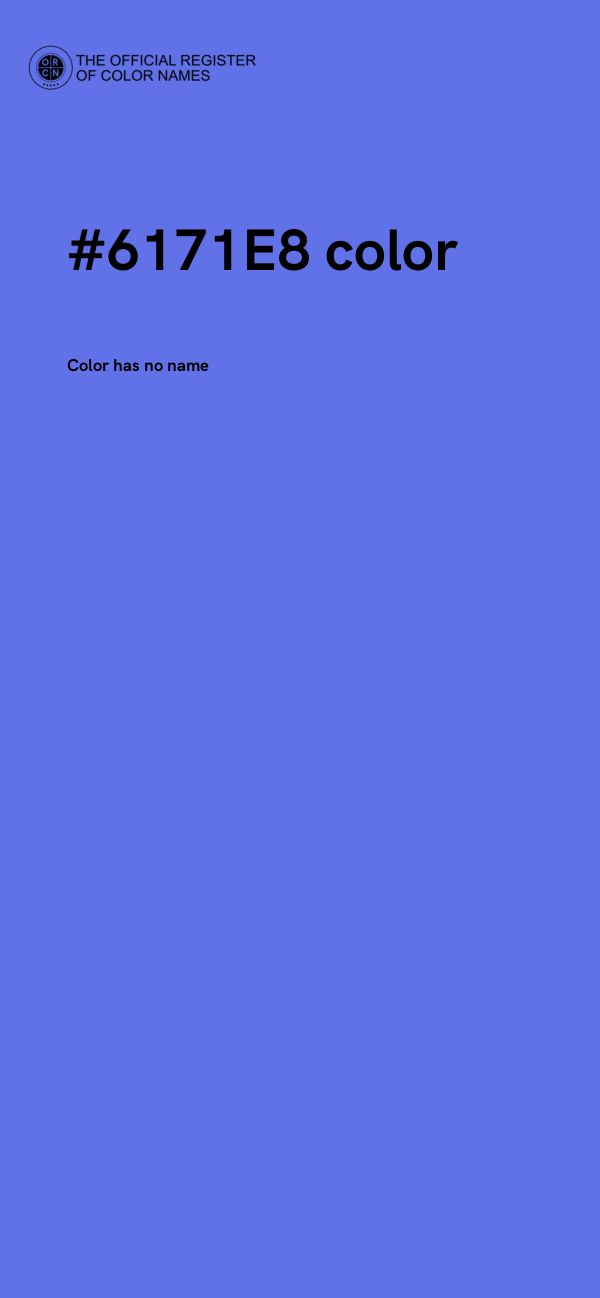 #6171E8 color image