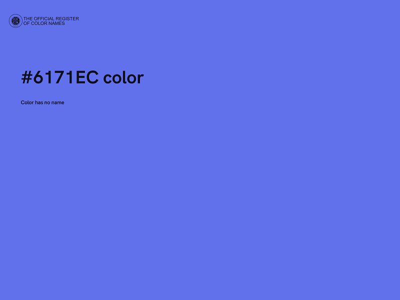#6171EC color image