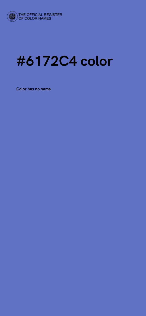 #6172C4 color image