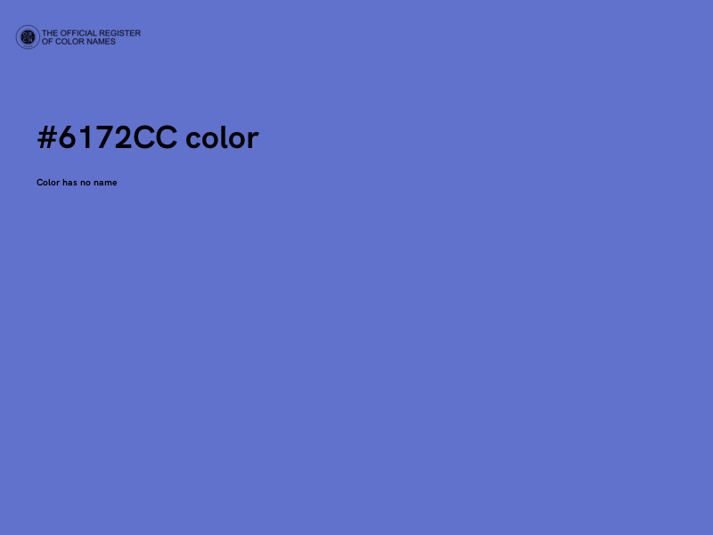 #6172CC color image