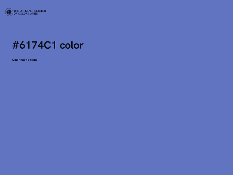 #6174C1 color image