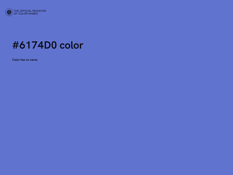 #6174D0 color image