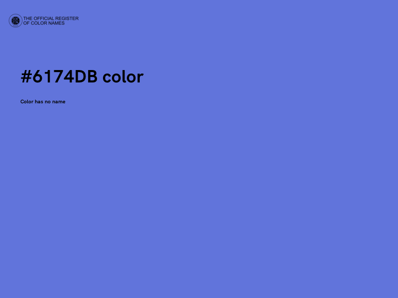 #6174DB color image