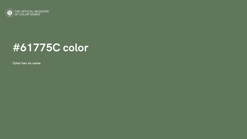 #61775C color image
