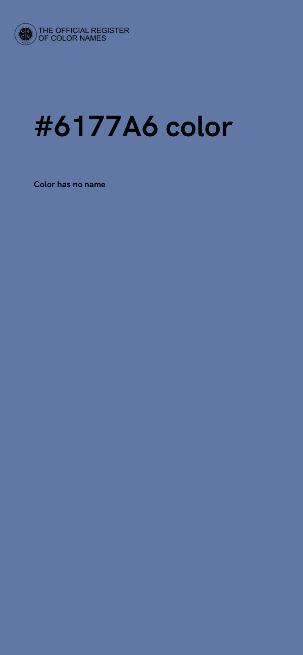 #6177A6 color image