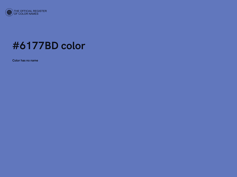 #6177BD color image
