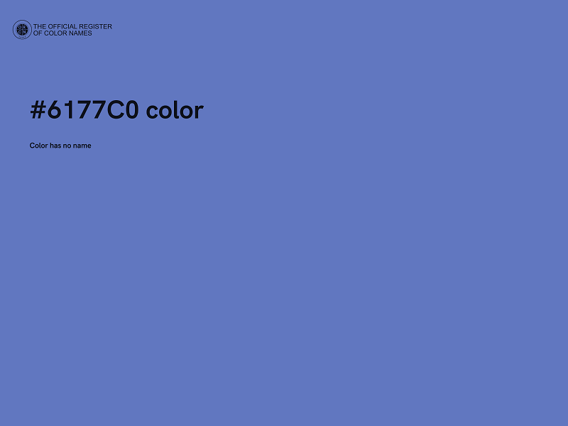 #6177C0 color image