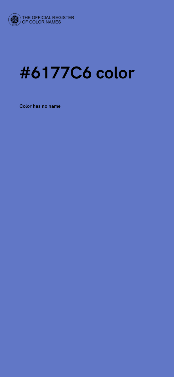 #6177C6 color image