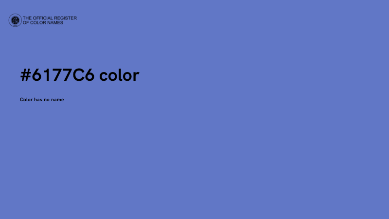 #6177C6 color image