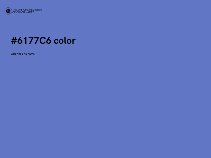 #6177C6 color image