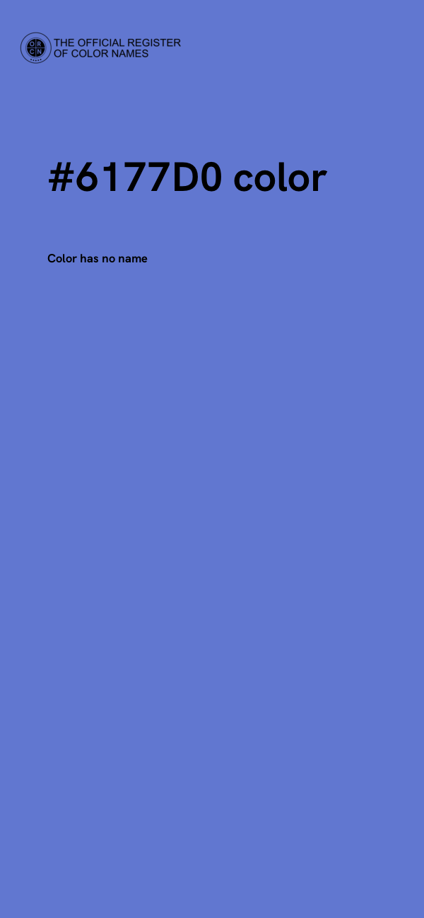 #6177D0 color image
