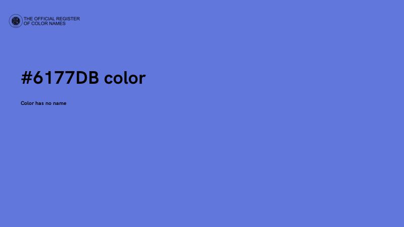 #6177DB color image