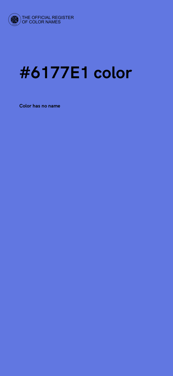 #6177E1 color image