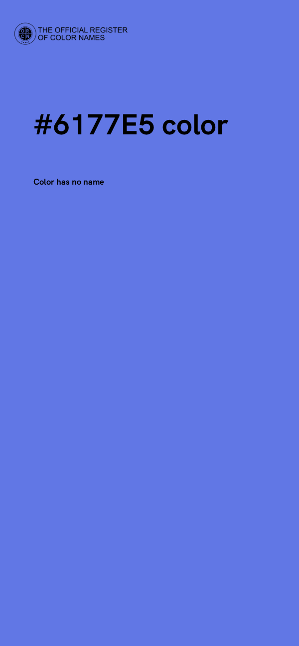 #6177E5 color image