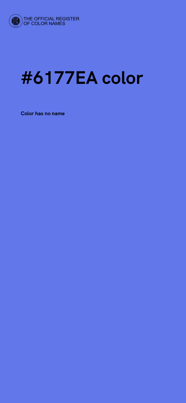 #6177EA color image