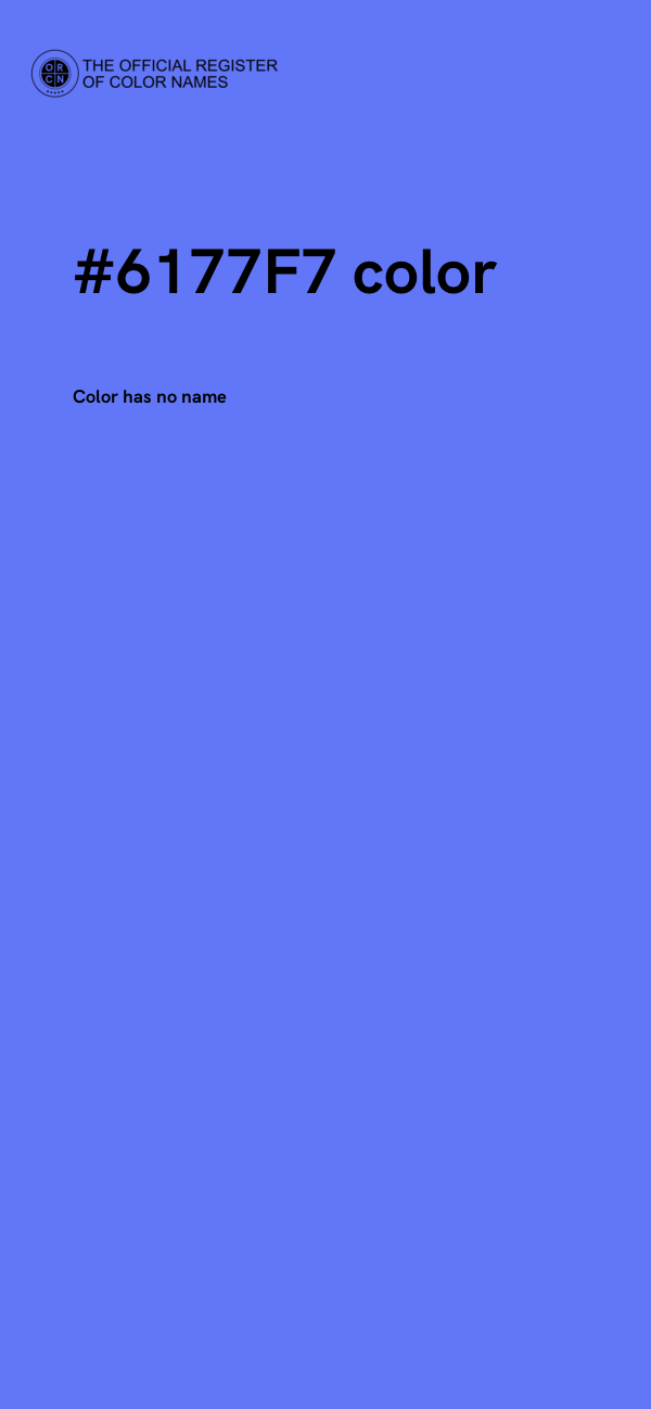 #6177F7 color image