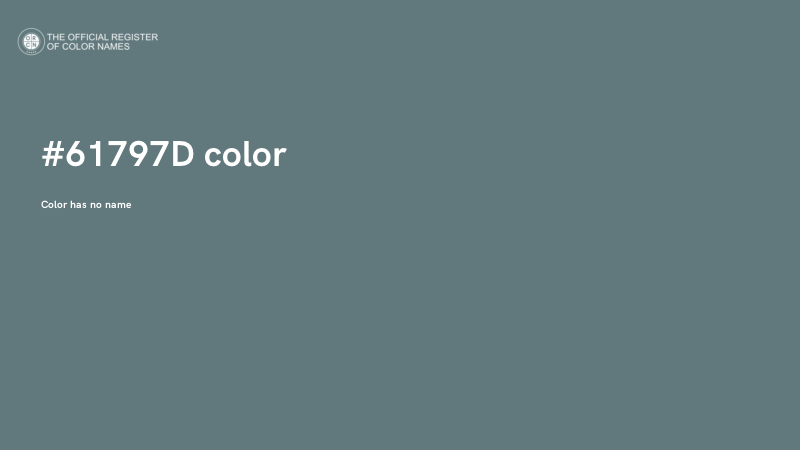 #61797D color image