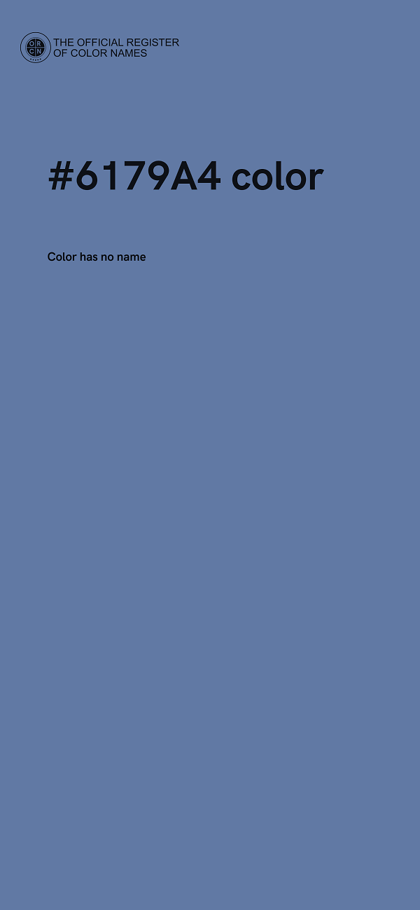#6179A4 color image