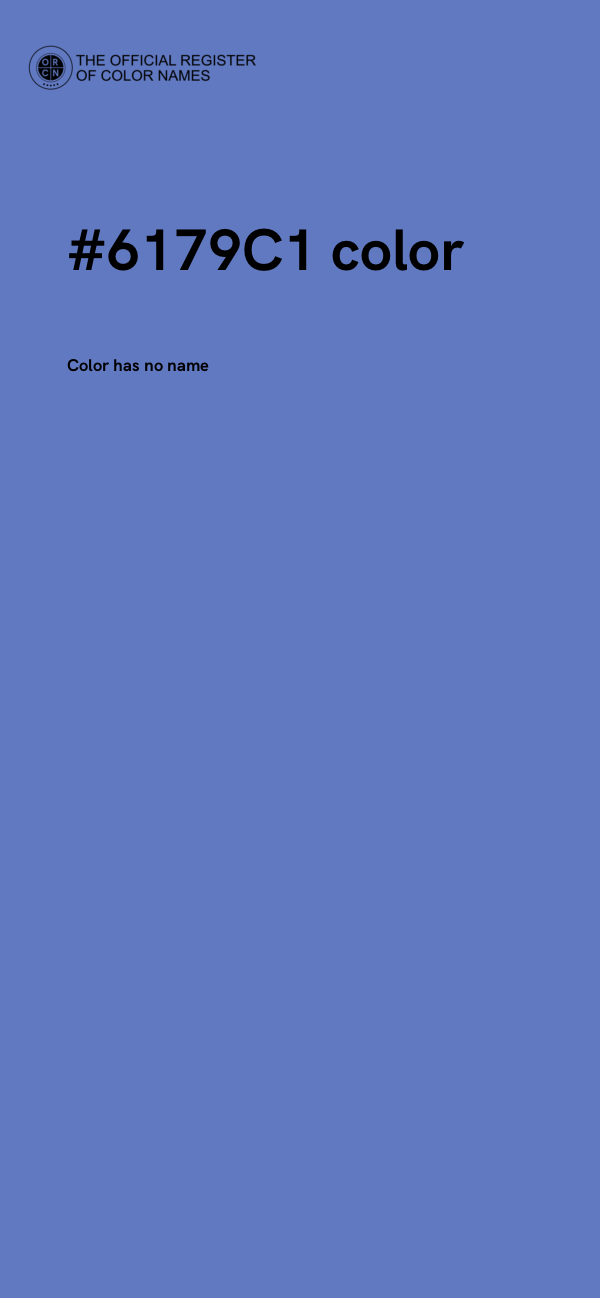 #6179C1 color image