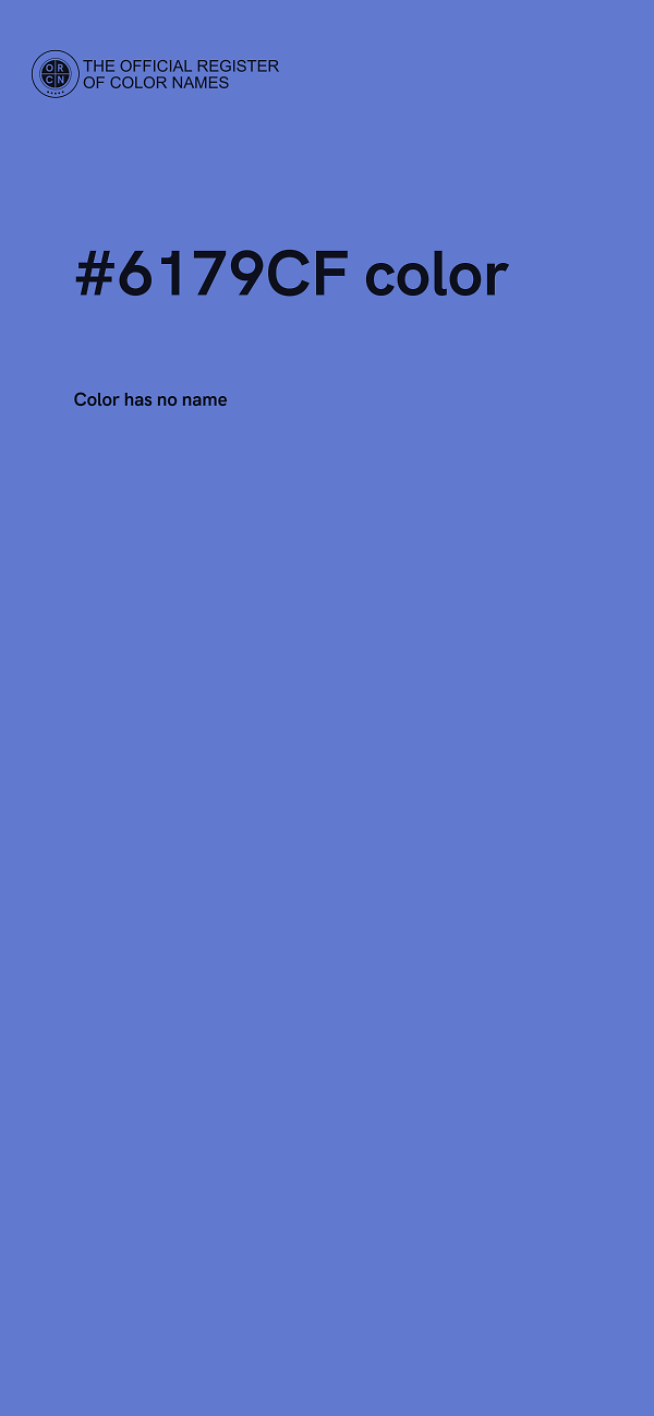 #6179CF color image