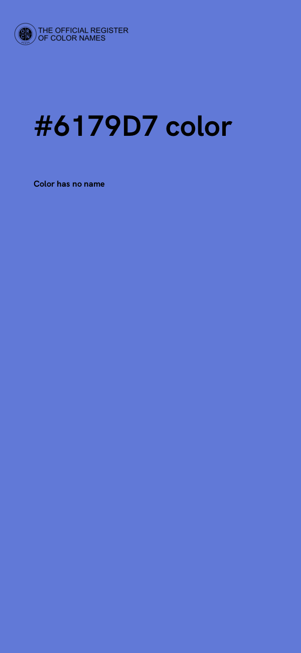 #6179D7 color image