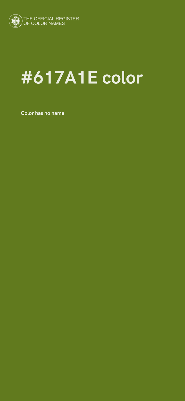 #617A1E color image