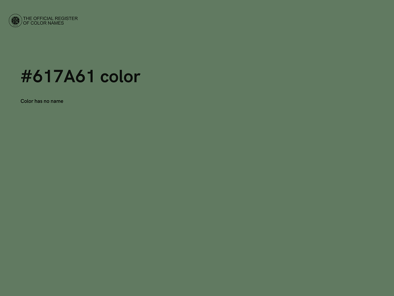 #617A61 color image