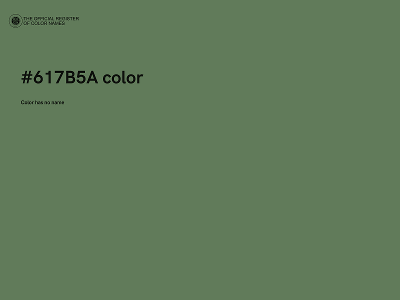 #617B5A color image